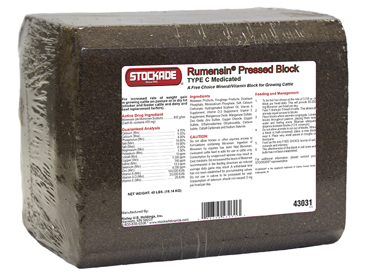 Rumensin® Pressed Block